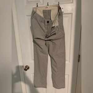 Hollister Light Gray Chino Pants Slim Straight